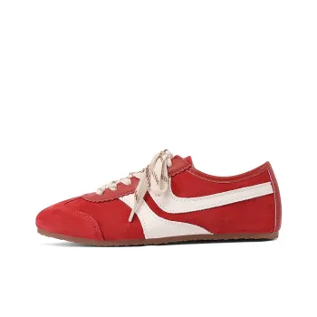 XICUNMINGWU Low Top Casual Shoes Women's Red