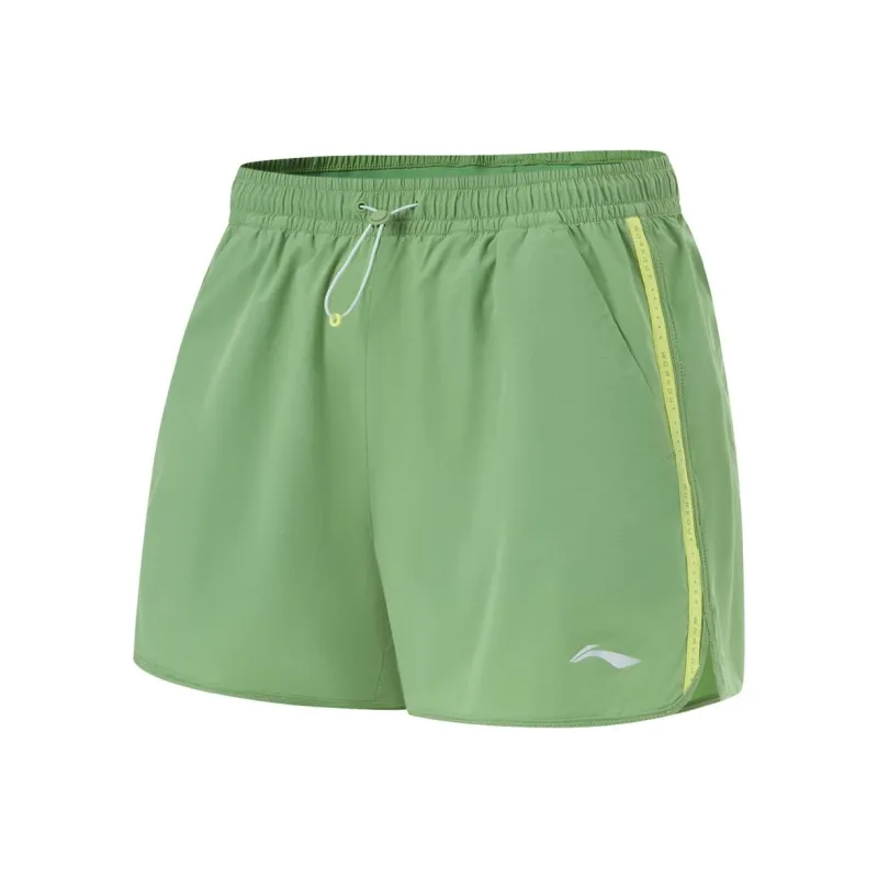 LiNing Fitness Series Sports Shorts Women's Stone Moss Green-0
