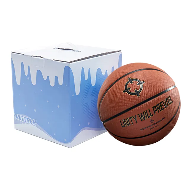 RIGORER Rubber Basketball Brown Size 76, Size 5, Size Training Unisex-4