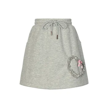 Snbl Casual Short Skirts Women's Gray