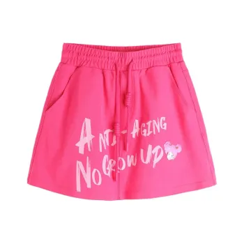 LALABOBO Casual Short Skirts Women's Pink