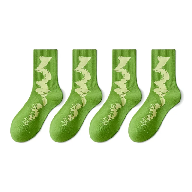 LUOLIAN Mid Calf Socks Men's 4 Pack-10