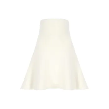 Fabiana Filippi Bouclé Flared Fluted Skirt