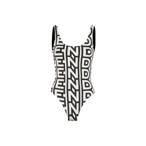 FENDI By Marc Jacobs Reversible One Piece Swimsuit Black Lycra