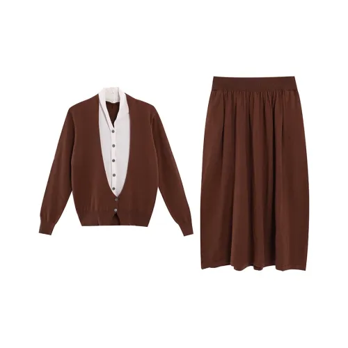 BVODE Two Piece Skirt Sets Women's