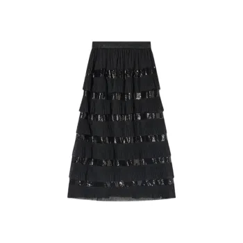 Goodland Casual Long Skirts Women's Black