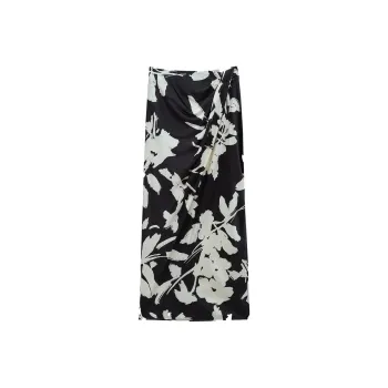 INSUN Casual Long Skirts Women's Black