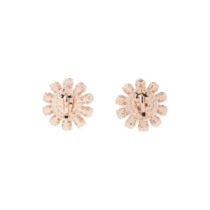 Vivienne Westwood Brass, Faux Pearl, Crystal Earrings Unisex Pink-2