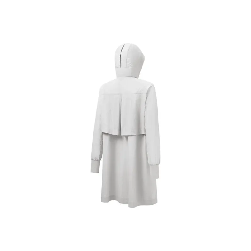 XTEP Trench Coat Women's Cloud Peak Gray-1