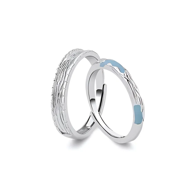 7℃ 999 Fine Silver Rings Unisex-0