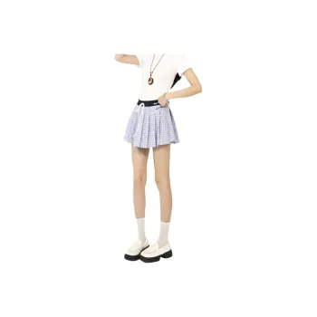 HELEH Casual Short Skirts Women's Blue