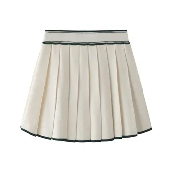 YANGZHIDAO Casual Short Skirts Women's Cream White