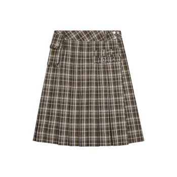 Open Yy SS25 Casual Short Skirts Women's Plaid
