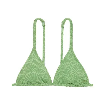 Victoria's Secret PINK SCRUNCHIE TRIANGLE BIKINI TOP / Wild Grass Green Bikini Women's Wild Grass Green