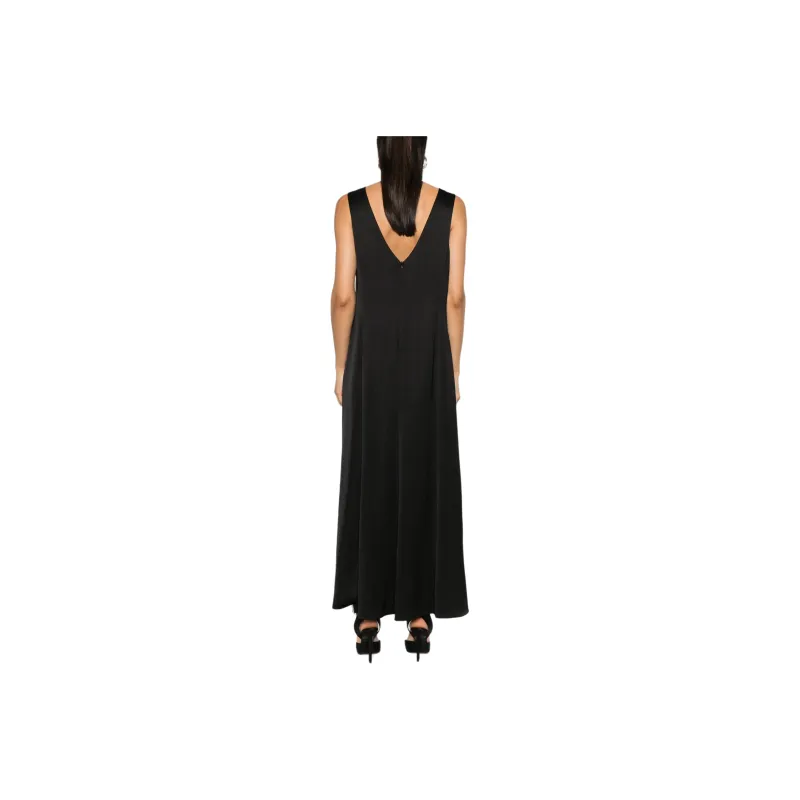 GIORGIO ARMANI Embellished Satin Midi Dress-3