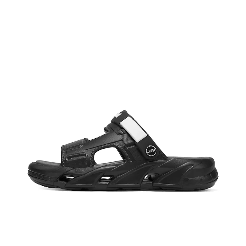 JEANSWEST Beach Sandals Men Black Warrior/Khaki Brown/Lunar Gray-0