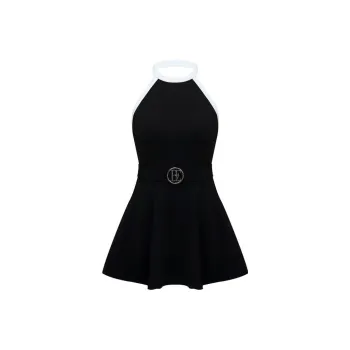BALNEAIRE Little Black Dress Swim Dresses & Skirts Women's Elegant Black