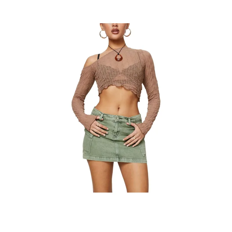 PRINCESS POLLY ZAKAI CARGO DENIM MINI SKIRT Denim Short Skirts Women's GREEN/Green-0