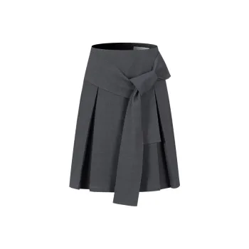 Three Quarters Casual Short Skirts Women's Dark Gray