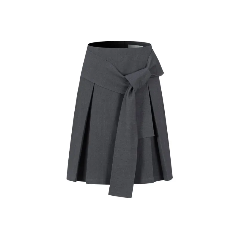 Three Quarters Casual Short Skirts Women's Dark Gray-0
