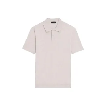 THEORY Polo Shirts Men Ecru