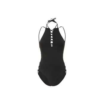 Balenciaga One-piece Swimsuit Women's Black