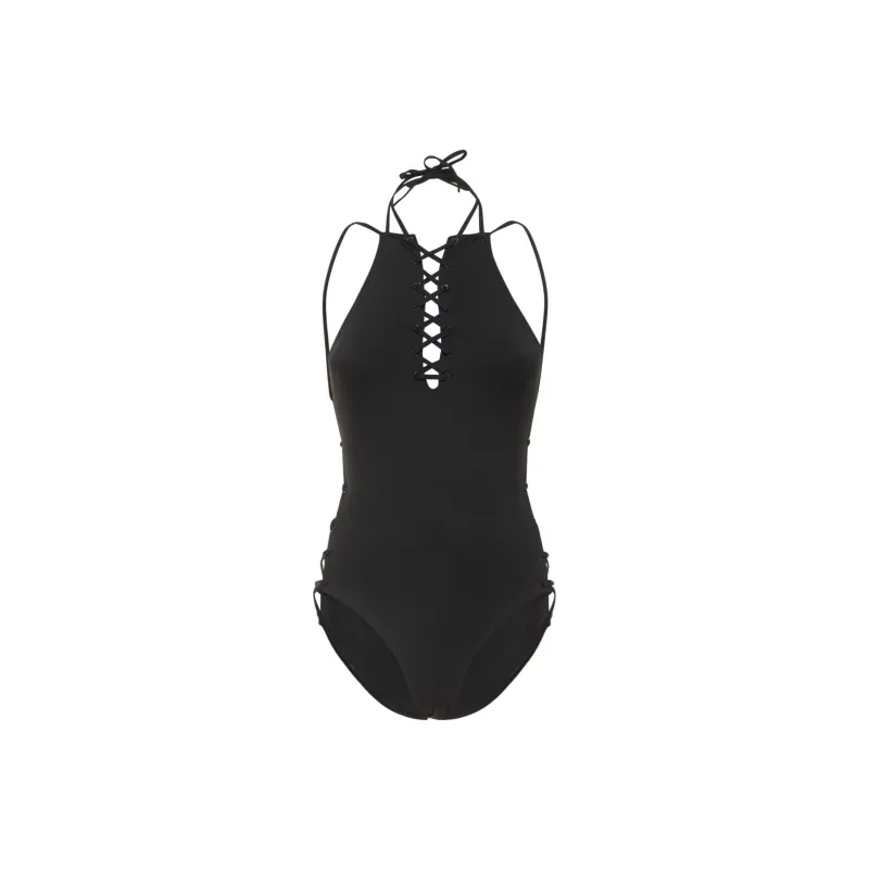 Balenciaga One-piece Swimsuit Women's Black-0