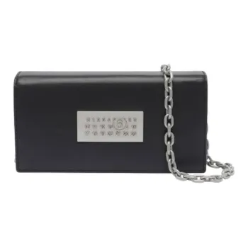 MM6 Maison Margiela Cow Leather Shoulder Bag Women's Black