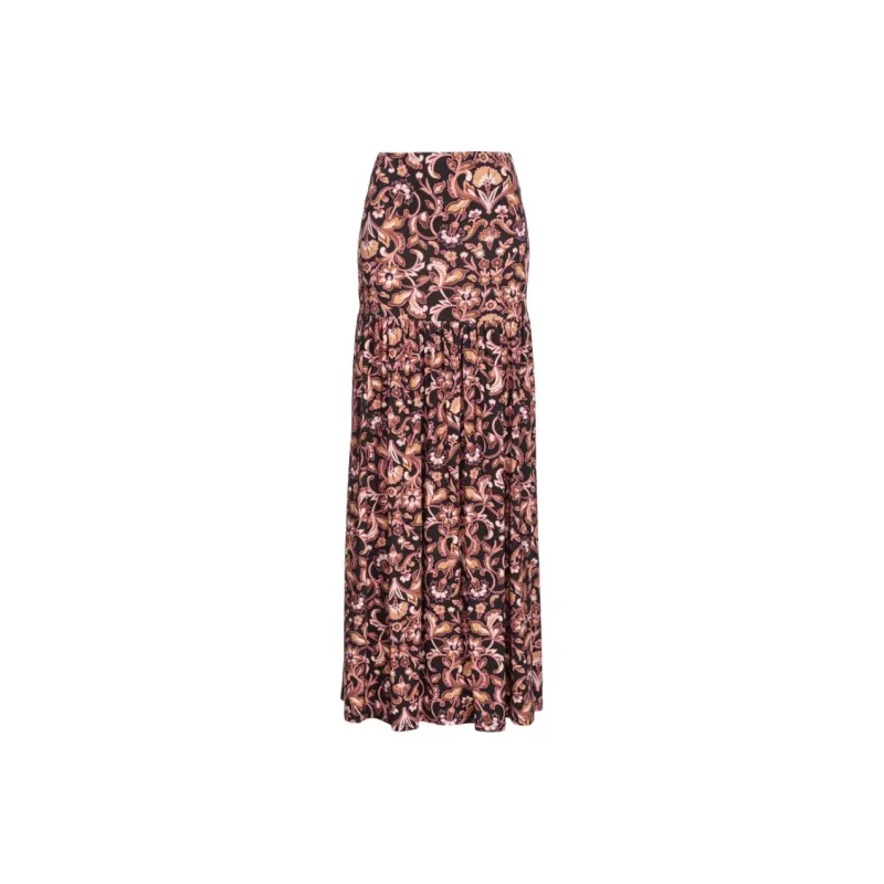 PINKO SS24 Casual Long Skirt Women's Brown-0