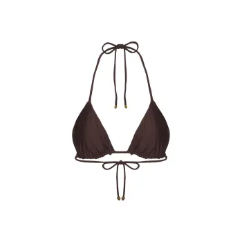 PRINCESS POLLY NEVAEH TRIANGLE SHINE BIKINI TOP Bikini Women's BROWN/Brown