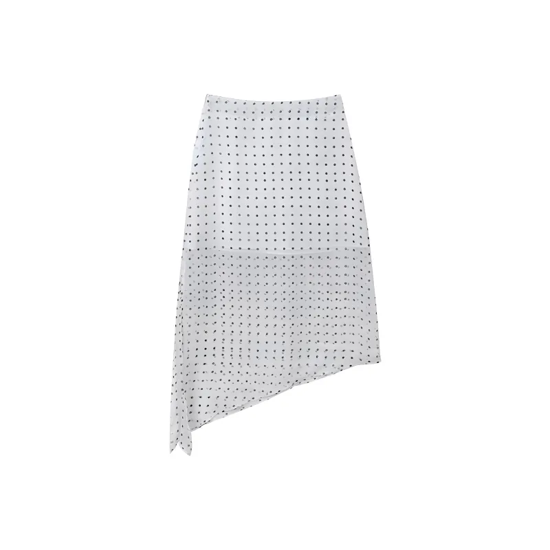 FORNI Casual Long Skirts Women's Polka Dot-0