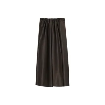 THE SEA LIFE Casual Long Skirt Women's Pale Reed Green
