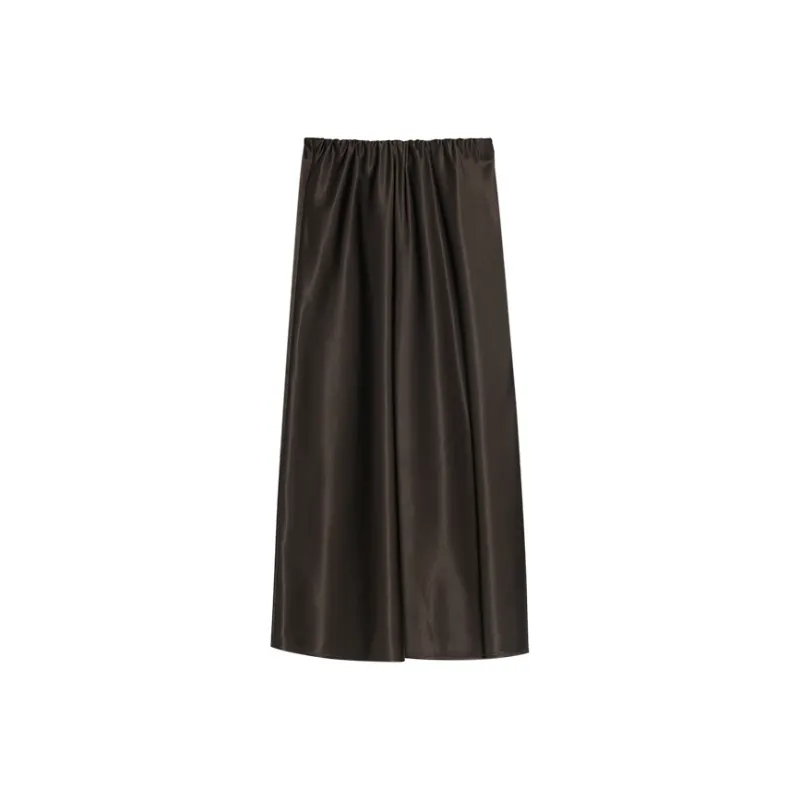 THE SEA LIFE Casual Long Skirt Women's Pale Reed Green-0