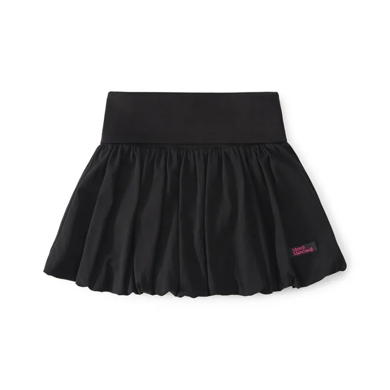 MARDI MERCREDI SS25 VOLUME MINI SKIRT_BLACK Casual Short Skirts Korean Style Women's Black-0