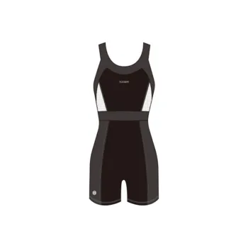TOSWIM One piece Swimsuit Women's Black Gray