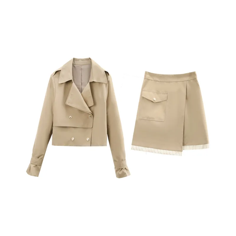 A Paradise For Awakening Skirt Set Women's Khaki-0