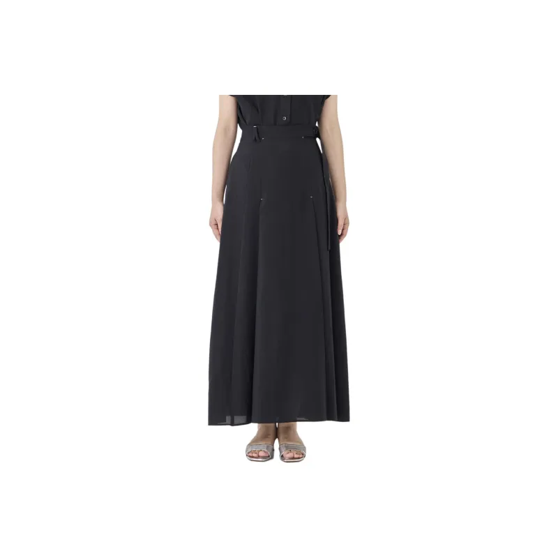 PUBLIC TOKYO SS24 Casual Long Skirt Women's Black-0