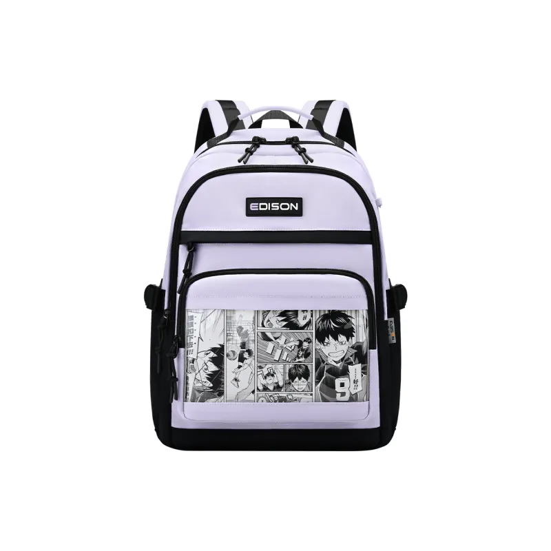 EDISON Water repellent Nylon Backpack Unisex Multicolor-12