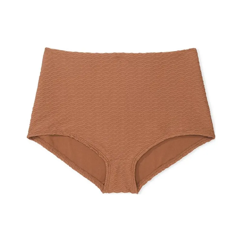 Victoria's Secret PINK Mix & Match Boyshort Bikini Bottom / Caramel Swimming Shorts Women's Caramel-0