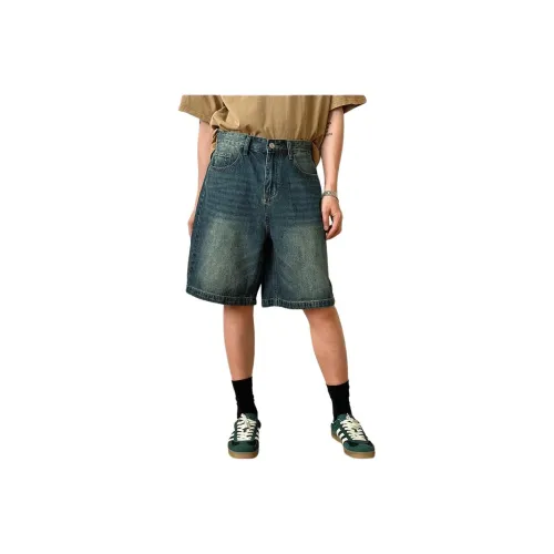 KVIV Denim Shorts Men Blue 