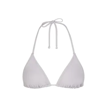 SKIMS SIGNATURE SWIM TRIANGLE TOP Bikini Women's Chrome/Chrome-Plated