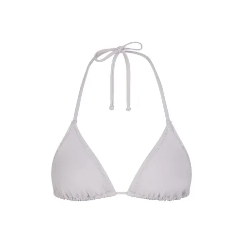 SKIMS SIGNATURE SWIM TRIANGLE TOP Bikini Women's Chrome/Chrome-Plated