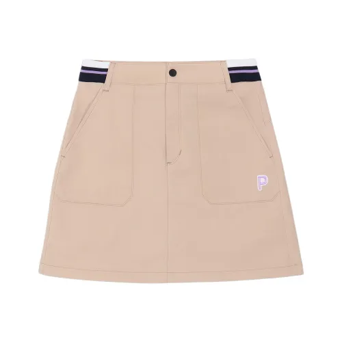 PUMA GAOERFU Casual Short Skirts Women's Khaki
