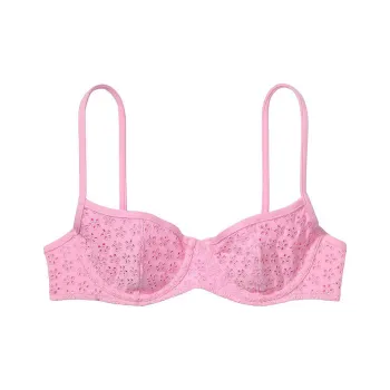 Victoria's Secret PINK BY FRANKIES BIKINIS ButtercupEyeletBikiniTop/PSE Bikini Women's Pink