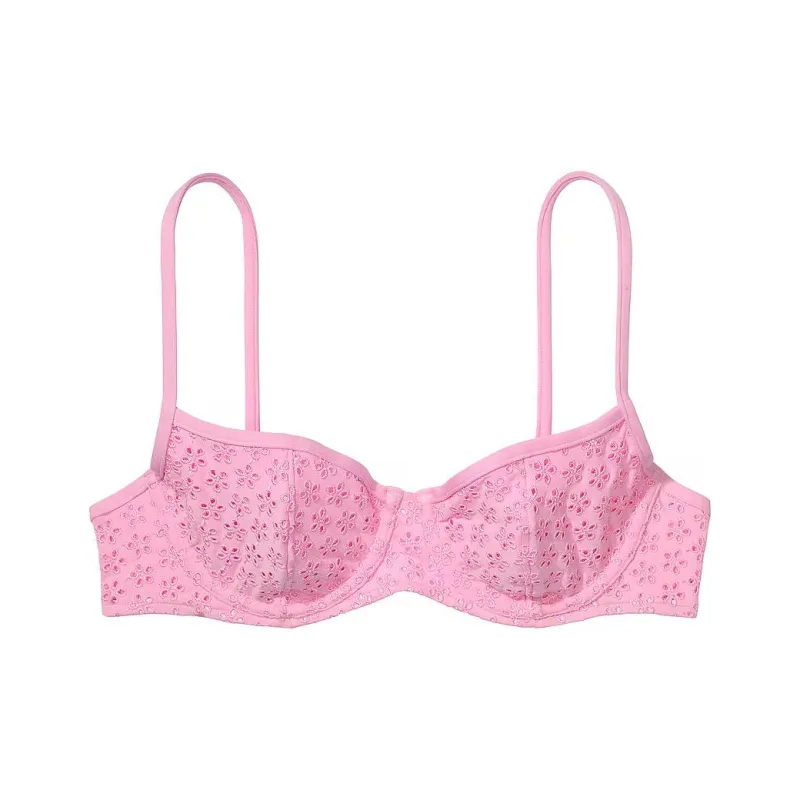 Victoria's Secret PINK BY FRANKIES BIKINIS ButtercupEyeletBikiniTop/PSE Bikini Women's Pink-0