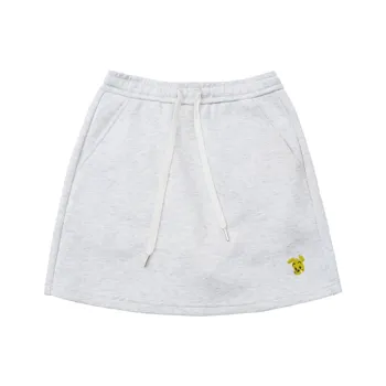 Checkitout Casual Short Skirts Women's Snowball White Heather Gray