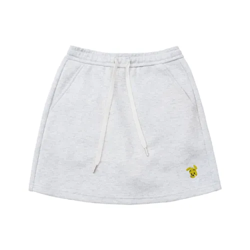 Checkitout Casual Short Skirts Women's Snowball White Heather Gray