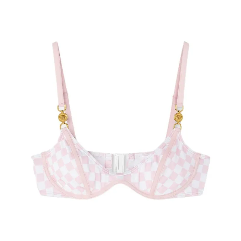 VERSACE SS24 Bikini Women's Light Pink Red-0