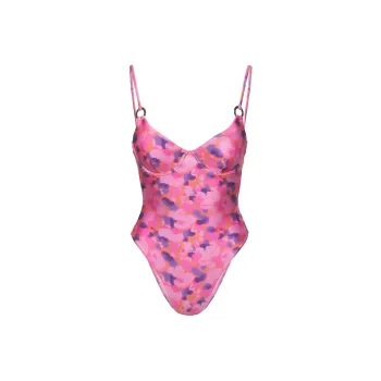 PRINCESS POLLY BIRDIE ONE PIECE One-piece Swimsuit Women's Purple Floral