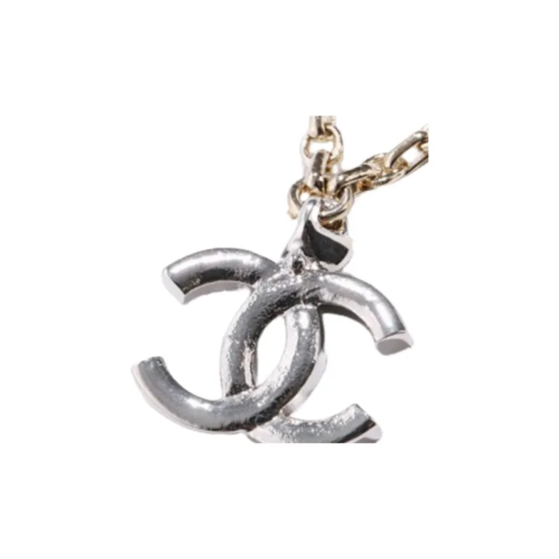 CHANEL Metal Necklaces Women's Silver-2